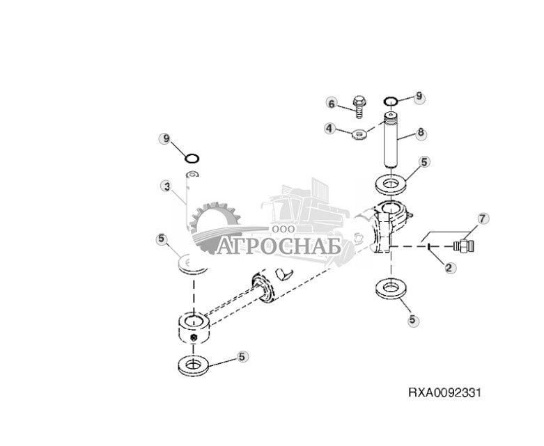 Крепежные штифты цилиндра рулевого управления (1500 MFWD) - ST75240 535.jpg